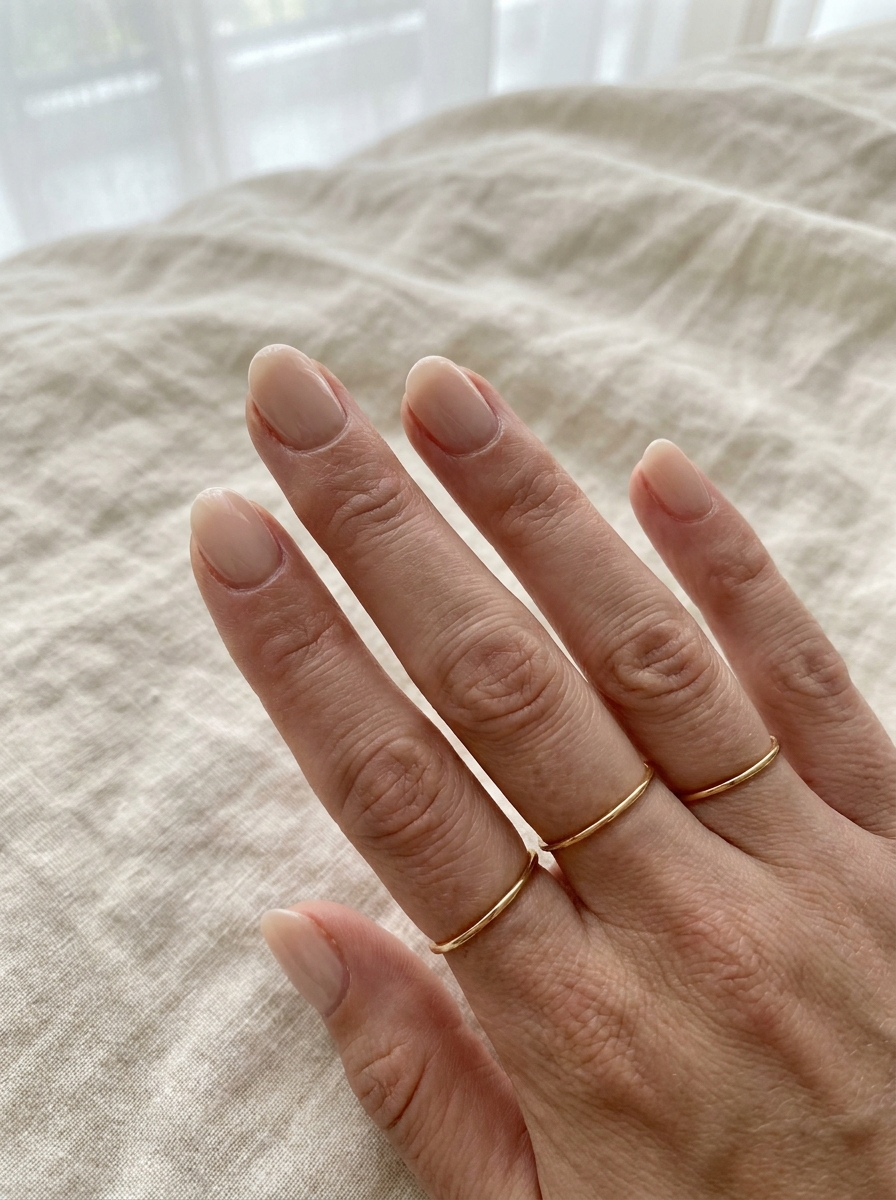Milky Nude Fall Nails als schlichte neutrale Herbstmaniküre 2026